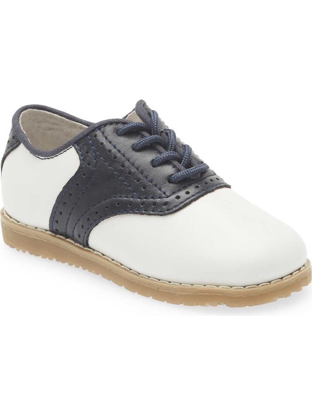 L'Amour Navy and White Saddle Oxford for Kids